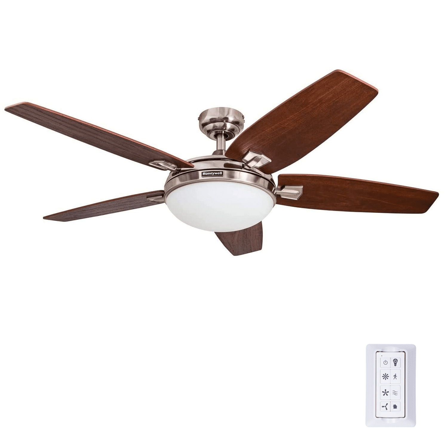 48 Honeywell Carmel Brushed Nickel, Satin Nickel Bathroom Exhaust Fan With Light And Remote