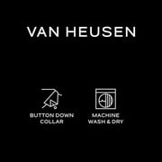 Van Heusen Men's Regular Fit Twill Solid Button Down Collar Dress Shirt , Corn Flower, 16.5-17 Neck 34-35 Sleeve, Large