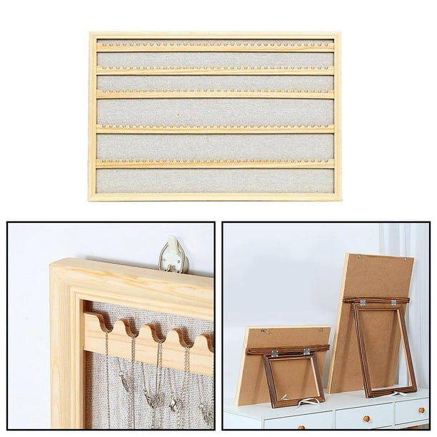Organizador de colgante-Soporte de collar pendiente de accesorio de almacenamiento de joyas soporte de exhibición para mujeres 50x40cm 5 capas Salvador organizador de joyas