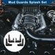 thumbnail image 2 of Guardabarros de barro únicos con accesorios de montaje para Audi A6L Sport 2019-2023, guardabarros delanteros y traseros, 1 juego, 2 of 6