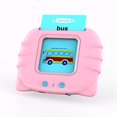 thumbnail image 3 of Estbridg 112Pcs Flash Cards Education Machine Audible Educational Electronic Toy Talking Pink English Version, 3 of 8