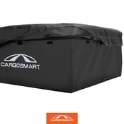 CARGOSMART CargoSmart Soft Sided Car Top Cargo Bag, 38”x38”x18” – Adds up to 15 Cubic Feet of Storage – Easily Mounts to Vehicle’s Roof Rack or Roof Top Basket – Heavy-Duty Vinyl, Black