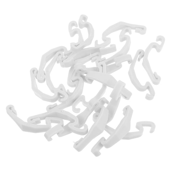 Pretyzoom 20Pack Hamster Enclosure Buckles White Plastic Clips for Simple Installation