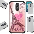thumbnail image 1 of Compatible LG Stylo 5 | LG Stylo 5 Plus Case Hybrid TPU Fusion Phone Cover (Eiffel Tower Love), 1 of 1