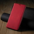 thumbnail image 5 of Premium PU Leather Flip Folio Case for Samsung Galaxy S22 Utra 5G, Protective Case with Kickstand Card Slot Magnetic Closure Shockproof Full Protection Wallet Cover - Red, 5 of 16