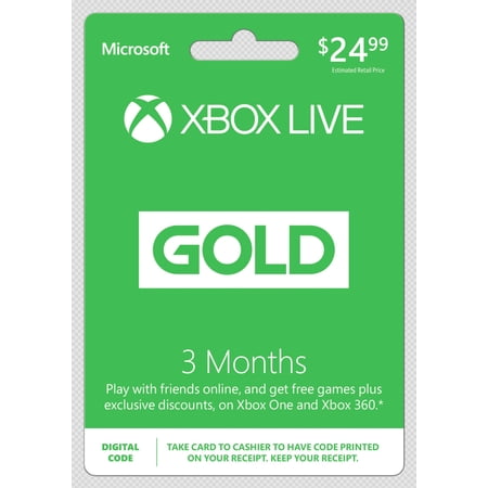 Xbox Live 3 Month 24.99