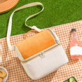 thumbnail image 1 of CSChome Bento Lunch Bag Insulated Lunch Bag - Adjustable Shoulder Strap, Large Capacity Zipper Closure Hand-carried Food Storage for Camping, 1 of 6