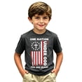 thumbnail image 3 of EliteGoogv Kids Unisex Boys Girls Graphic T-Shirts 4th of July Outfit Crewneck Short Sleeve Dry-Fit / Moisture-Wicking Tee Tops 250th Independence Day Summer Casual ,Dark Gray,12Y - 13Y, 3 of 3