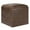 Chestnut Brown, variant on Bowery Hill Cube Storage Ottoman with Tray in Distressed Brown Faux Leather