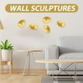 thumbnail image 3 of unbranded Resin Stone Wall Hanging in Golden Electroplated Finish for Home and Hotel Lobby Decoration, 3 of 6