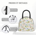 thumbnail image 4 of Vsdgher Cactus Plants Print Insulated Lunch Bag Simple Bento Cooler Bag Lunch Tote Bag , Suitable for picnics, school, work, 4 of 6