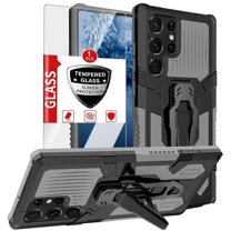 For Samsung Galaxy A05s Rugged Case with Screen Protector & Belt Clip,Decase Dual Layer [TPU  PC] Hybrid Protective Case [Outdoor Sports] Full Body Shockproof Hard Back Cover,Gray