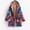 Yellow, variant on Plcasen Winter Patchwork Jackets for Women Overcoat Creative Print Hooded Ethnic Style Pockets