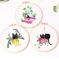 thumbnail image 4 of BUYISI European Floral Cross Stitch Kit For Embroidery Beginners Complete Set A, 4 of 5