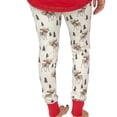 thumbnail image 2 of Moosletoe LazyOne Women's Leggings and Tees, Pajama Separates, Cozy Loungewear for Women, Holiday, Moose (Small), 2 of 6