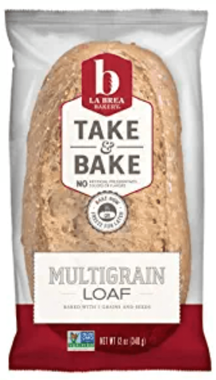 (12 Pack) La Brea Bakery Take & Bake Retail Multigrain Loaf, 12 Ounces Each