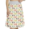 thumbnail image 1 of Women's Bison Vintage Colorful Buffalos A-line Printed Skirt Casual Wear, XL, Champagne and Multicolor, by Ambesonne, 1 of 1