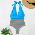 thumbnail image 5 of Sngxgn Swimsuit for Girs Print Cute Bathing Suits for Women Tummy Control Swimsuits for Women(Sky Blue,XL), 5 of 5
