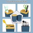 thumbnail image 2 of Estuche de viaje para cepillos de dientes [paquete de 2] Caja de almacenamiento de pasta de dientes Soporte portátil para cepillos de dientes Taza para cepillos de dientes TUNC Sencillez, 2 of 5