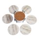 thumbnail image 1 of Posavasos encantadores para bebidas, tema de conversación natural con diseño elegante, protección única para la mesa para decoración costera, base de silicona antideslizante, 6 patrones de superficie, 1 of 4