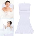 thumbnail image 4 of Bath Mat Full Body Bathtub Mat With Pillow Bathroom Non-Slip Washable Cushion Bathroom Washable Cushion Body Bathtub Mat Cushion W/Suction Cup Hook Luxury Bath Pillow Full Body Spa Cushion Bathtub, 4 of 6