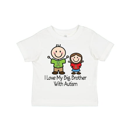 

Inktastic I Love My Brother with Autism Gift Toddler Toddler Girl T-Shirt