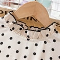 thumbnail image 7 of Babcutegg Summer Kids Short Shirt Dresses for Little Girls Skirts New Round Neck Dress Beige Size 9 Years, 7 of 7