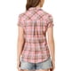 thumbnail image 3 of CAMISAS DE CUADROS INSPIRADAS PARA MUJERES CON CUELLO PUNTA Y BOTONES XL ROSA CLARO, 3 of 6