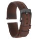 thumbnail image 1 of Rápido Desenganche Auténtico Cuero Reloj Banda 20mm Ancho Flor Vaca Cuero Reloj Correa para Hombres y Mujeres, Oscuro Marrón y Negro, 1 of 8