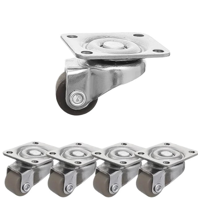 Mini Roulettes Universelles pour Meubles avec Caoutchouc Souple Rotation 360° Roulettes Pivotantes Robustes, Fiable