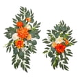thumbnail image 5 of 2Pcs Artificial Wedding Arch Flowers Floral Decorations Multicolor Backdrop Decor Green Leaves Ceremony Signs for Arrangement Backdrop Decor, 5 of 8