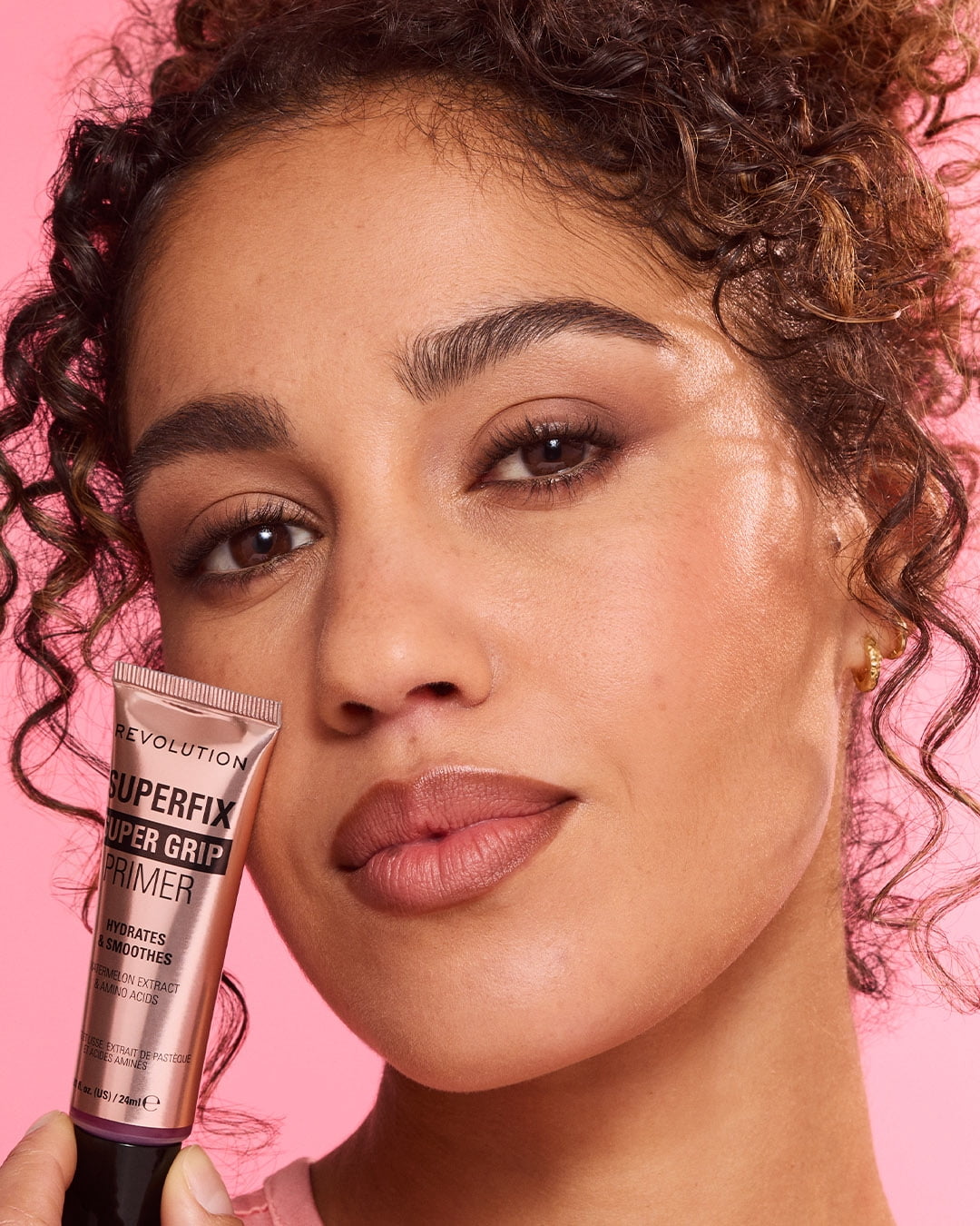 Revolution Superglow Grip Primer, Illuminating Gel, Vitamin C, Hydrating, Clear, 0.94 oz