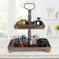 thumbnail image 3 of Dessert Stand Double Layer Cake Tray Decoration Display Stand,Washed White, 3 of 4