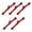 Burgundy, variant on Cheongsam Buttons Jade Bead Closure Buckle for Hand Sewing Sweater Cardigan 5PCS
