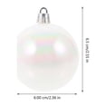 thumbnail image 4 of PAMINGONO 12pcs Plastic Globes White Bulbs Hanging Decor Wedding Christmas Ornaments for Tree, Party, Ceiling, Table Centerpiece, 4 of 8