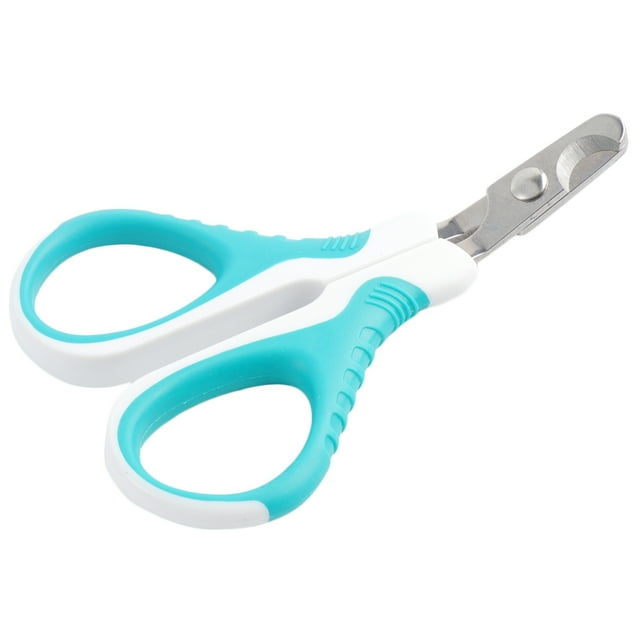 EeaseMX Cortaúñas de acero inoxidable para mascotas, herramienta portátil para cortar uñas, creativa, con mango antideslizante, para gatos y perros, color azul