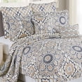 thumbnail image 2 of Home Soft Things 7 Piece Printed Microfiber Quilts Bedspread Set - Tradewinds - King (102" x 90"), 2 of 6