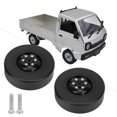thumbnail image 4 of RC Wheel Rim Tire, 1/10 RC Tires Durability Environmental   for RC Vehicles for RC Car User Black, 4 of 8