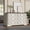 White 6 Drawer Dresser, variant on Winkalon 6 Drawers Double Dresser, 53.9'' Wide Storage Cabinet Chest of Drawer for Bedroom Living Room, White