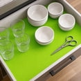 thumbnail image 6 of Moisture Resistant Cabinet Liner, Under Sink Liner, Shelf Liners for Kitchen Cabinets, Drawer Liners for Dresser, 4 Pack 18X12 Inch Green Cut-To-Fit Non-Adhesive Drawer, 6 of 7
