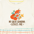 thumbnail image 4 of Inktastic My Great Grandma Loves Me Fox Girls Baby Dress, 4 of 5