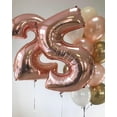 thumbnail image 3 of 40 Inch Big Rose Gold Number 5 Helium Balloon 15 25 35 45 50 Years old Birthday Anniversary Party Supplies Foil Number Balloons Supplies Decorations for Women Men (Rose Gold 5), 3 of 13