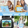 thumbnail image 6 of Elehold for iPad Pro 11 Inch 2024 Case with Kickstand Butterfly Wings Pencil Holder, Heavy Duty Hard Rugged Protective Cover Kids Girls for iPad Pro 11 (M4) 2024,Blue + Beige, 6 of 6