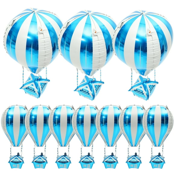 10 Pcs Hanging Decor Hot Air Balloon Inflatable Balls Child Baby