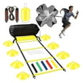 thumbnail image 1 of Agility Ladder Training Equipment Set, Speed Up Your Game, Perfect For Basketball Football Soccer Training, Portable Carry Bag For Easy Transportation, Larger Shell Area Offers Enhanced Protection, 1 of 6