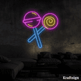 thumbnail image 3 of Craftnamesign Candy Neon Sign, Candy Shop Wall Art, Sweet Shop LED Sign, 3 of 4
