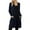 501_Navy, variant on Winter Polyester Long Sleeve Spandex Cardigan for Women Blue Cover-Up Solid Color Round Neckline Womens Ladies V Neck Coat Pockets Outerwear XXL