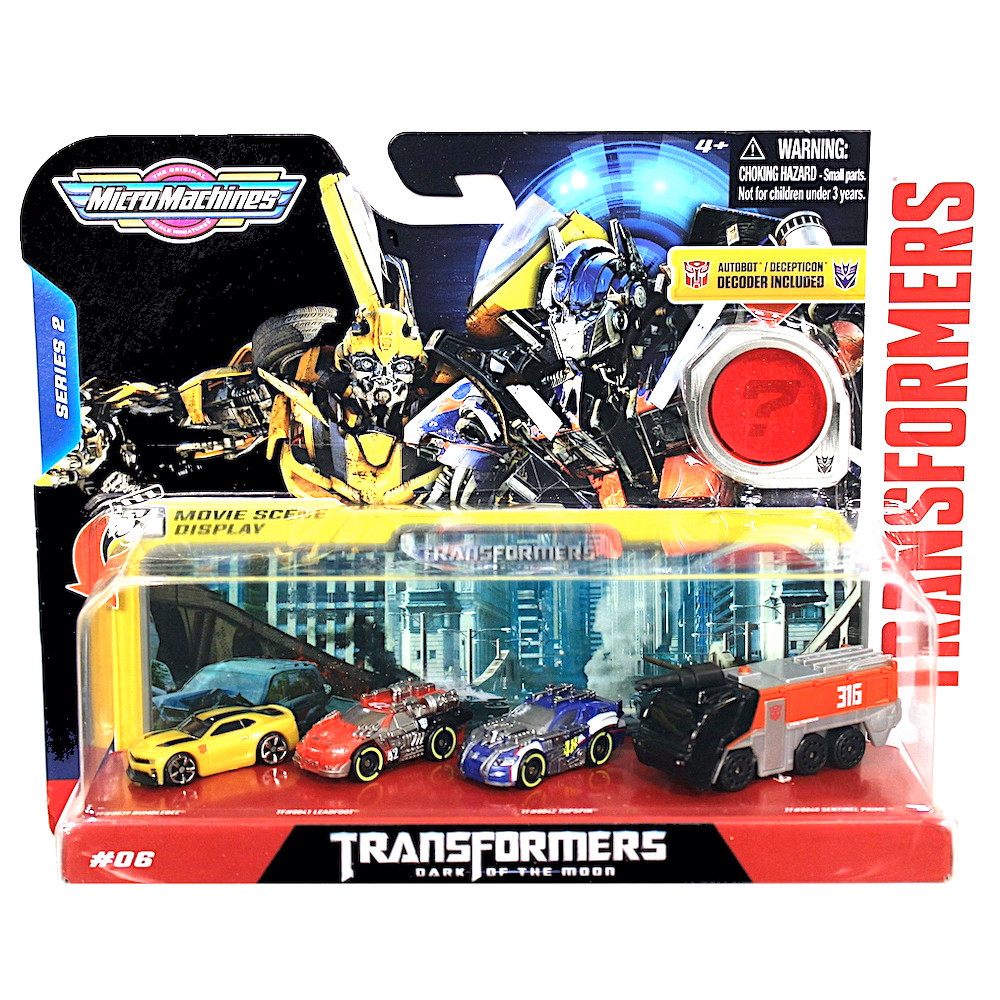 Micro Machines Transformers 4-Pack With Sentinel Prime, Bumblebee