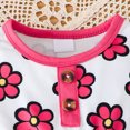 thumbnail image 5 of mgoYE Baby Girl Clothes Outfits Ruffle Sleeve Shirt Top and Pants Toddler 3 Piece Set Fall Winter, 5 of 9