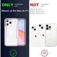 thumbnail image 3 of Compatible with iPhone 14 Pro Max Case, 3 in 1 Shockproof Military Protection Slim Cases Phone Covers Clear with 2 Glass Screen Protector for iPhone 14 Pro Max 6.7 inch- Rose Gold, 3 of 13